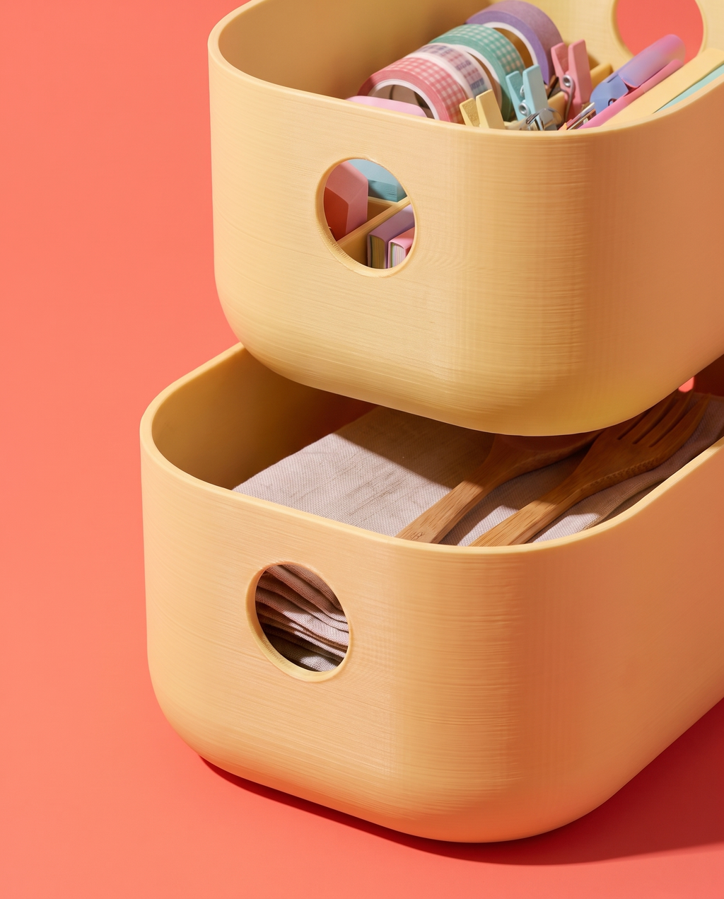 Organizador Apilable Modular para Cajón y Alacena — Set 2 Piezas
