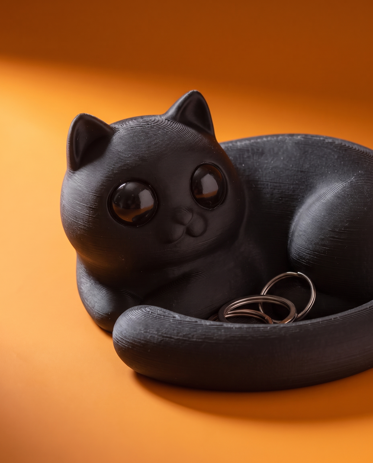 Gato Negro Catch-All — Plato para Llaves y Joyas