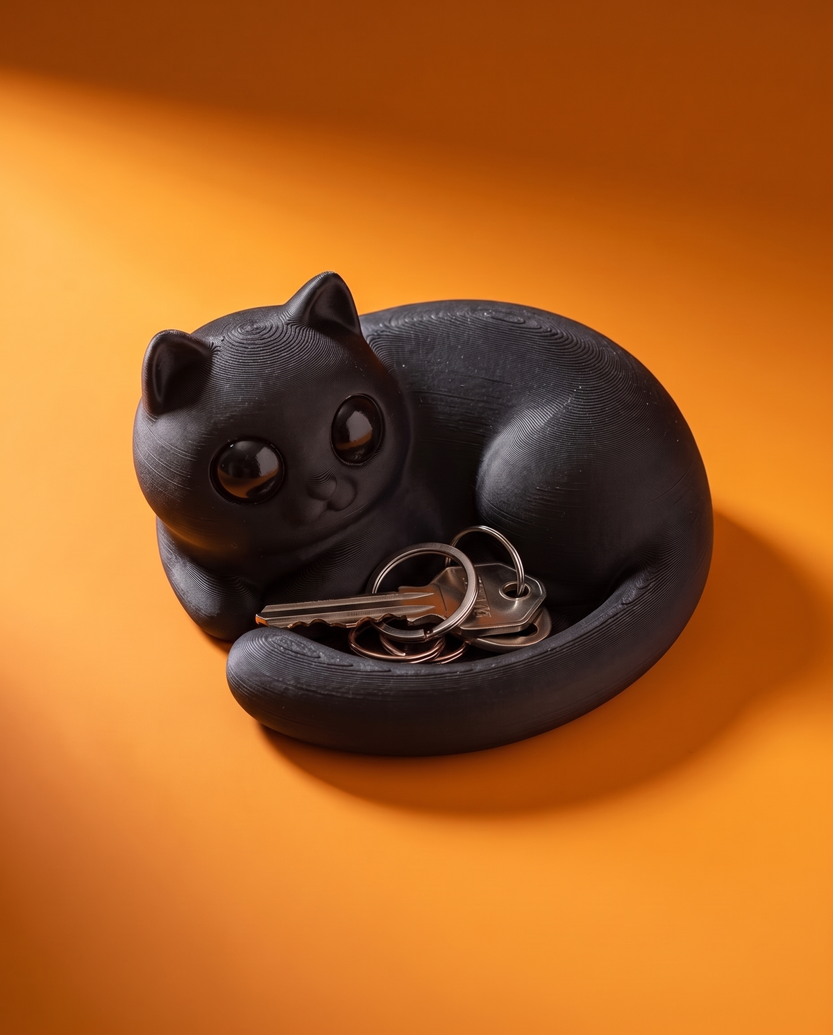 Gato Negro Catch-All — Plato para Llaves y Joyas