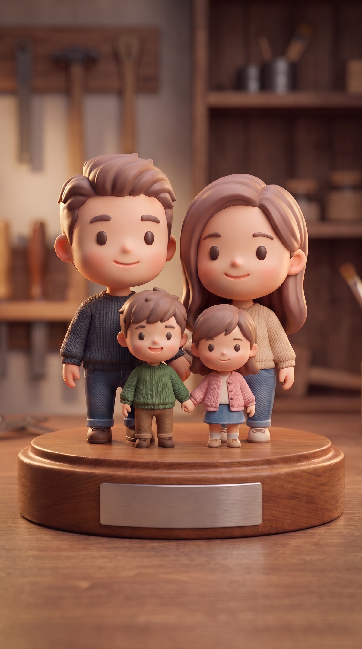 Mini Figura Personalizada de tu Familia - Recuerdo desde tu Foto