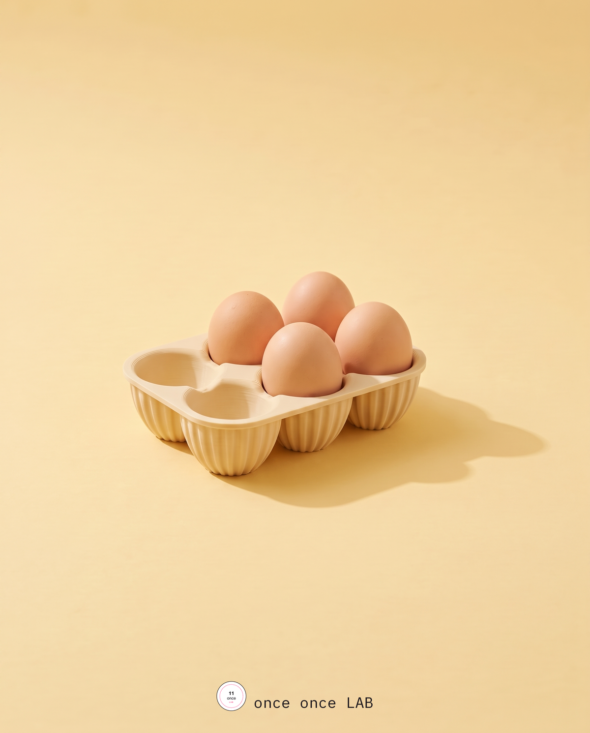 Porta Huevos de Diseño — Organizador Estriado para Cocina