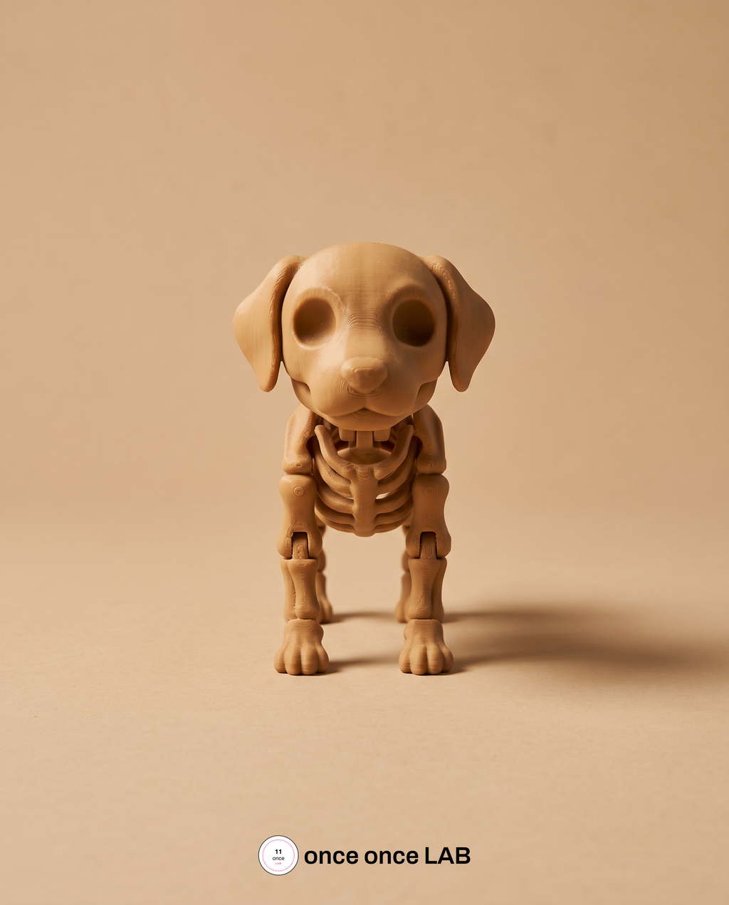 Perro Esqueleto Articulado — Juguete Antiestrés Coleccionable