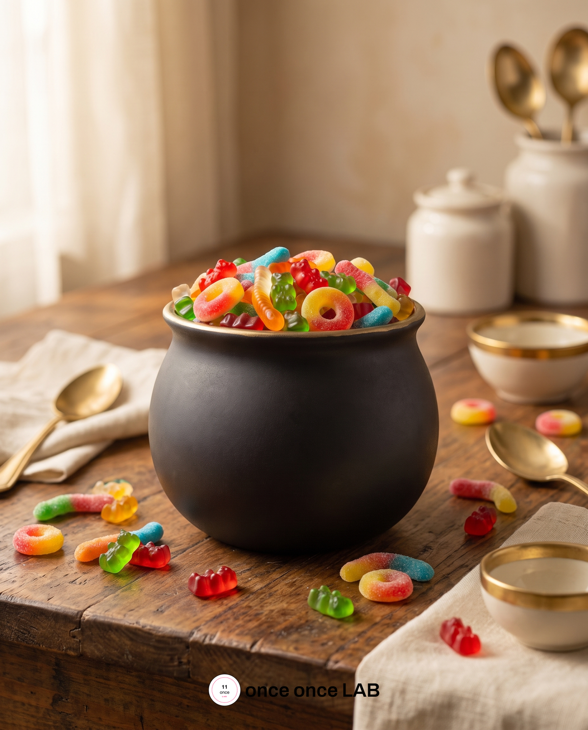 Caldero Mágico Dulcero — Bowl Decorativo de Halloween