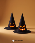 Sombreros de Bruja Iluminados (Par) — Luz Ambiental Halloween