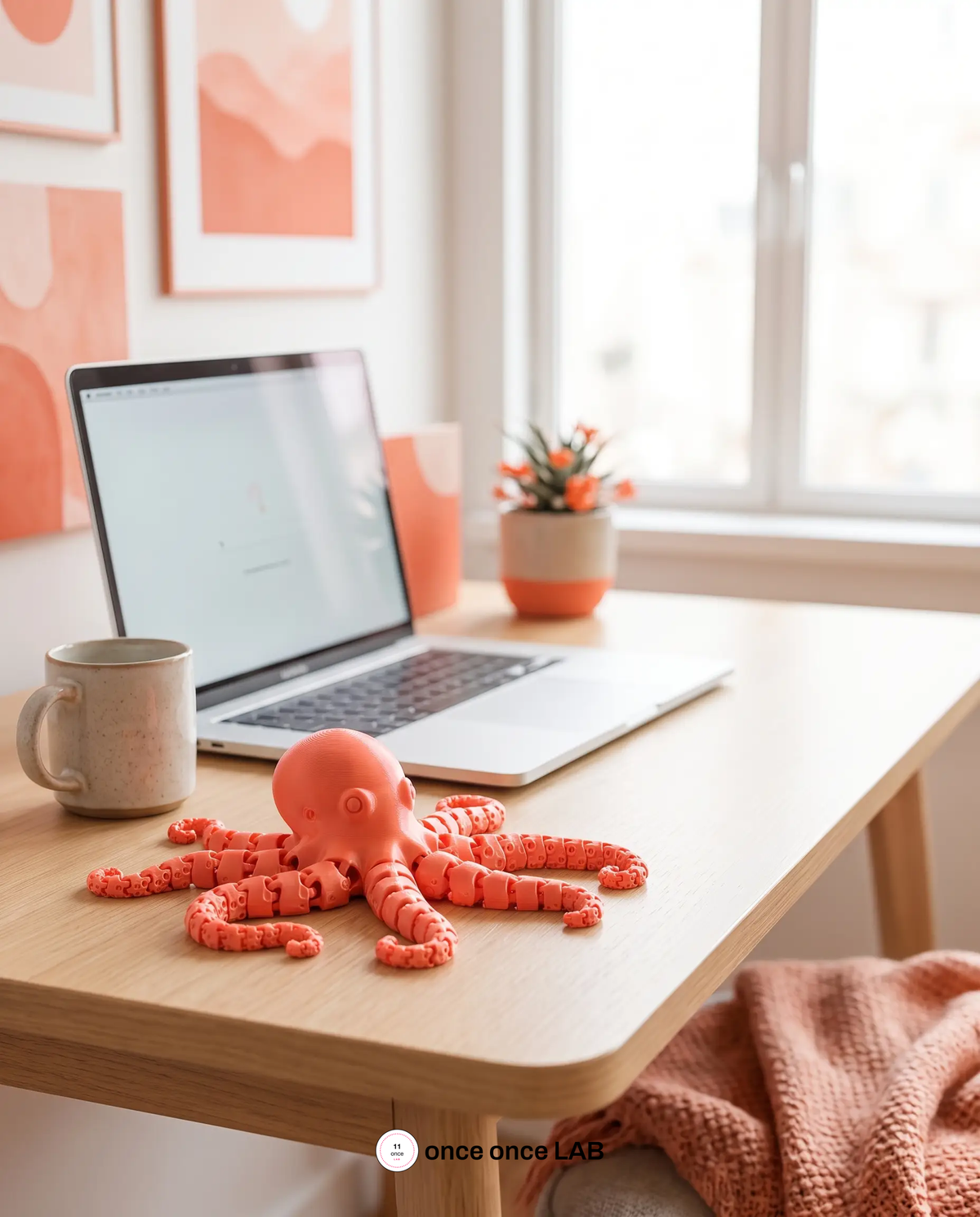 Pulpo Articulado Flexible 21 cm Antiestres Coleccionable
