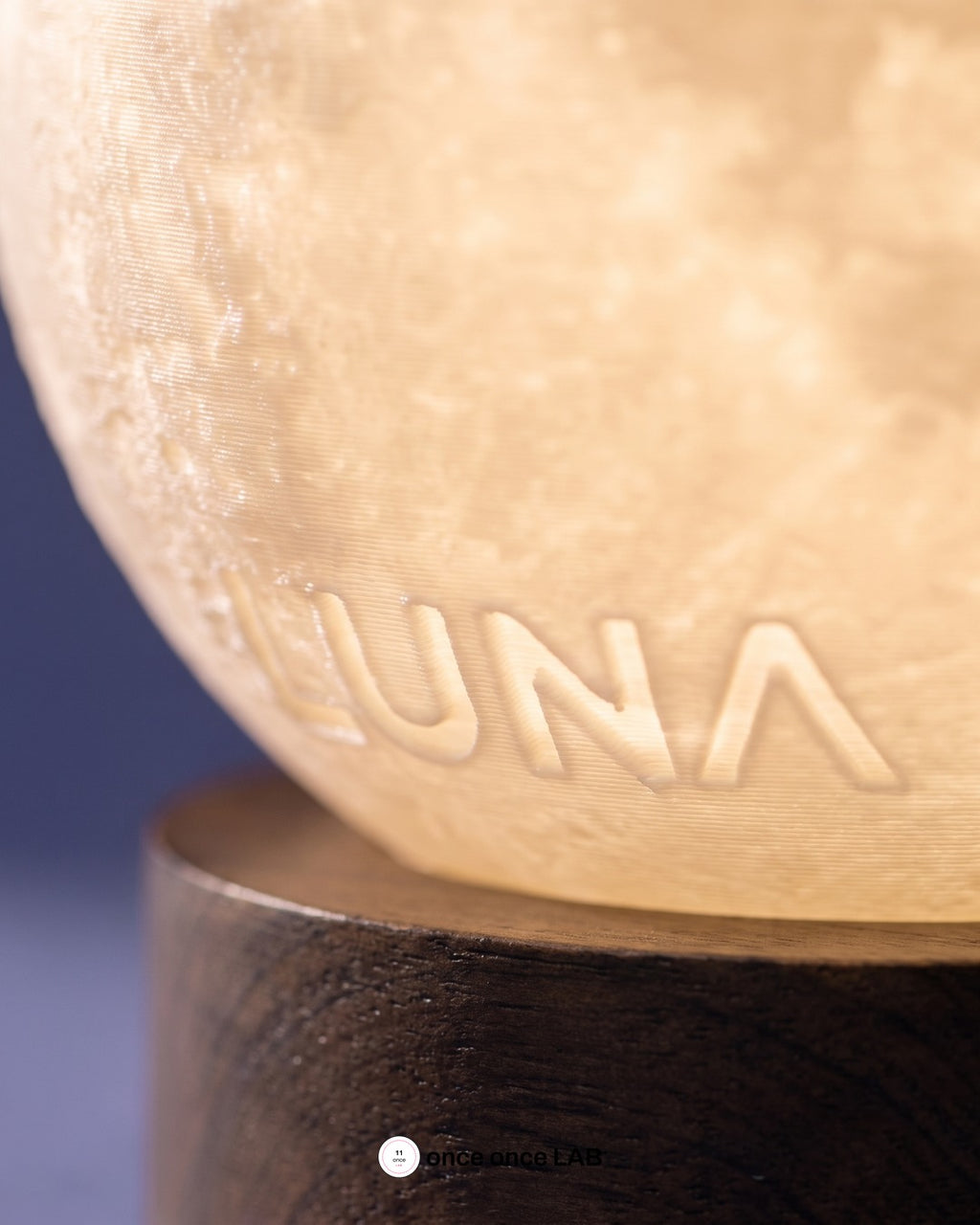 Lámpara luna con nombre