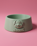 Tazón para Perro Personalizado — Carita Kawaii + Nombre