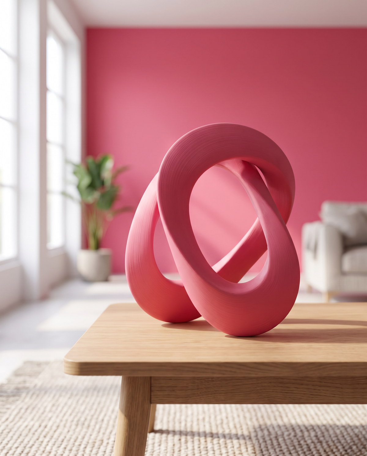Escultura Abstracta Loop — Objeto de Diseño