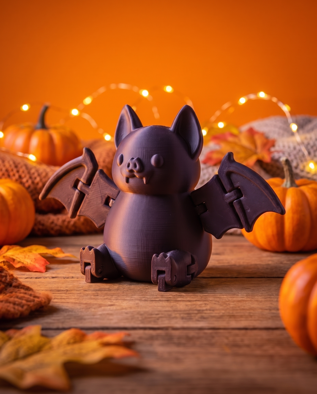Murciélago Articulado — Antiestrés Coleccionable de Halloween