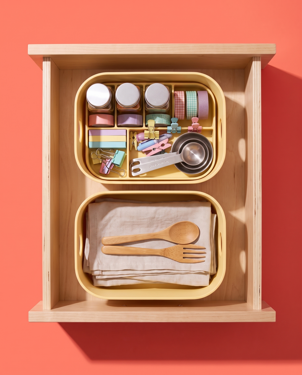 Organizador Apilable Modular para Cajón y Alacena — Set 2 Piezas