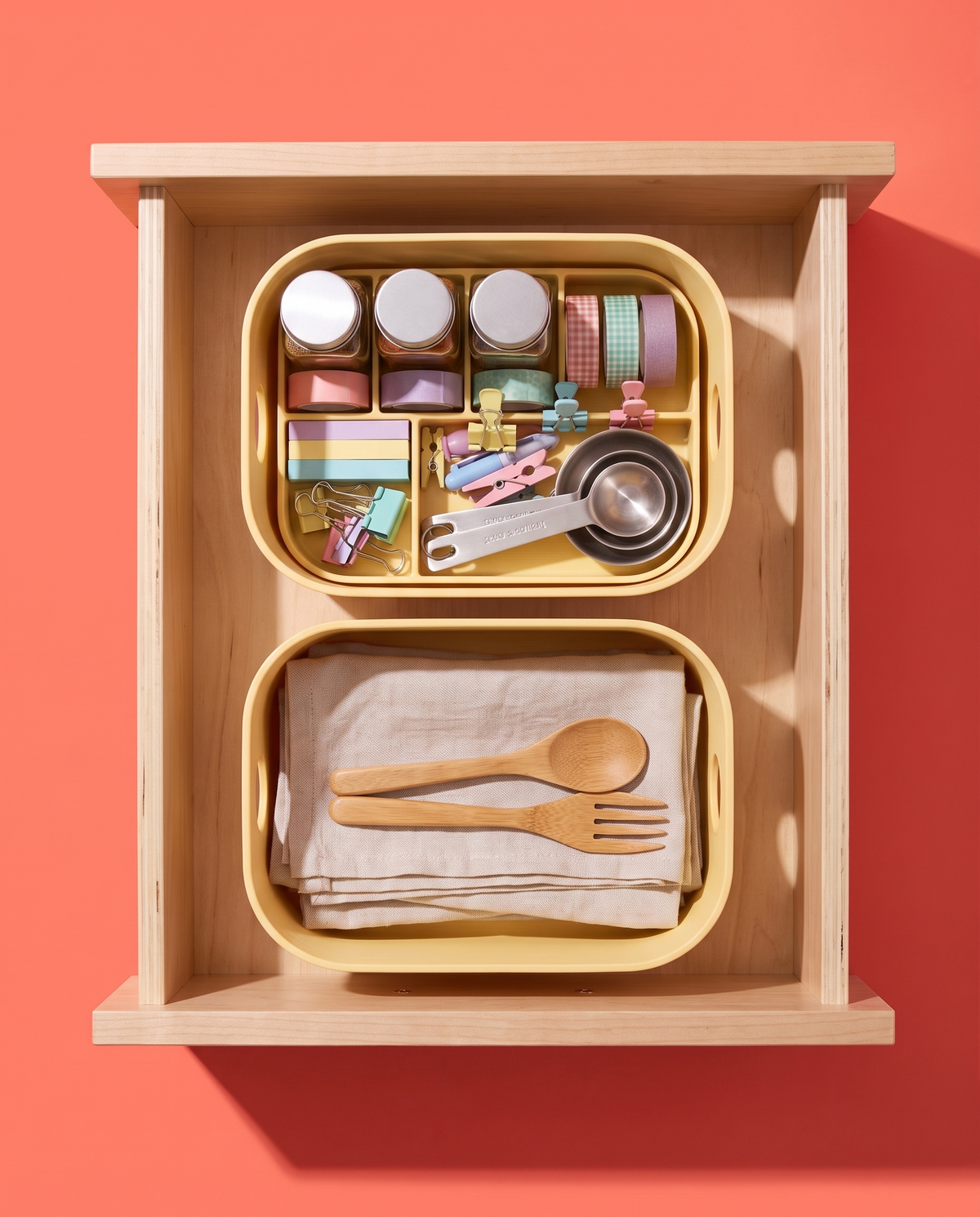 Organizador Apilable Modular para Cajón y Alacena — Set 2 Piezas