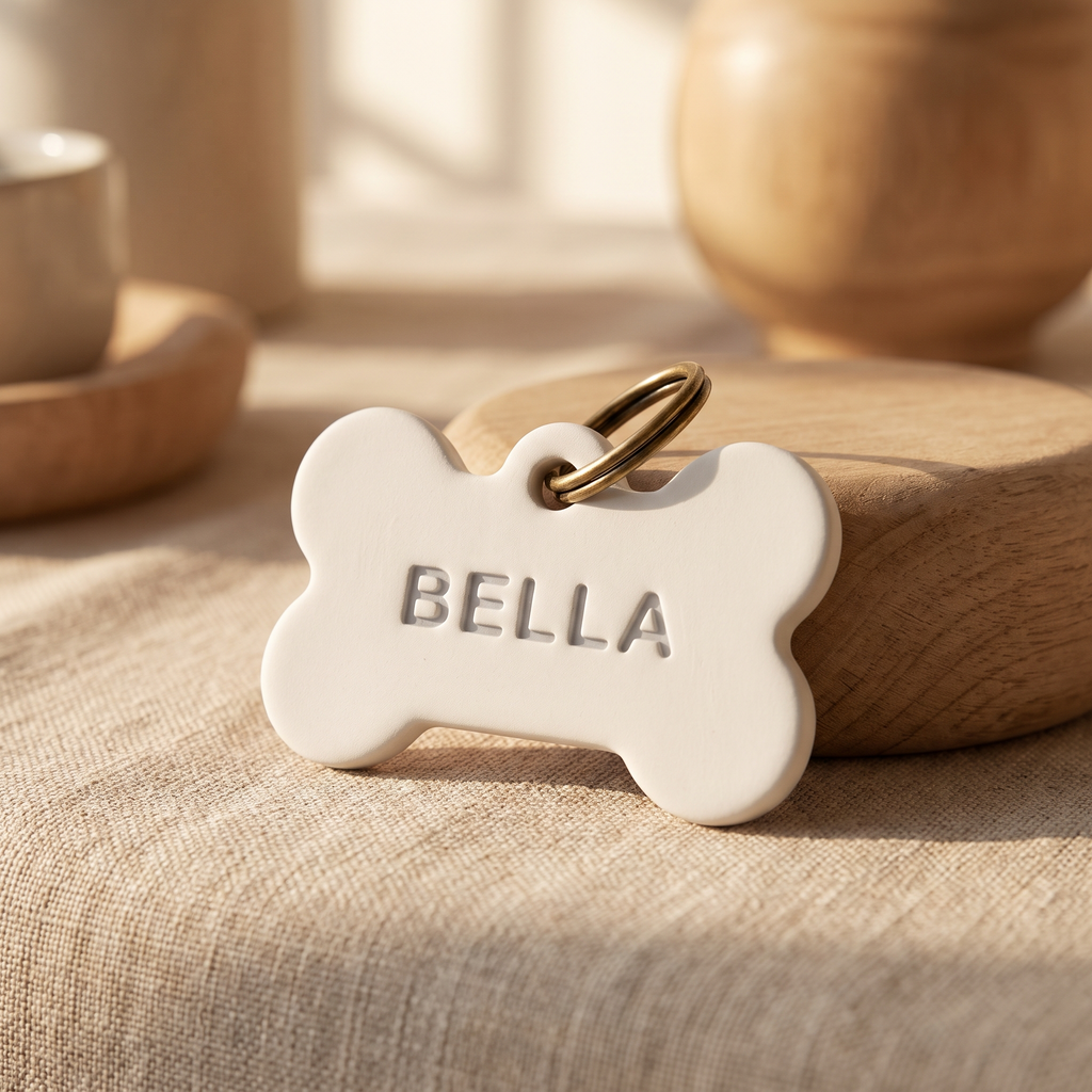 Placa de Identificación para Perro Personalizada con Nombre