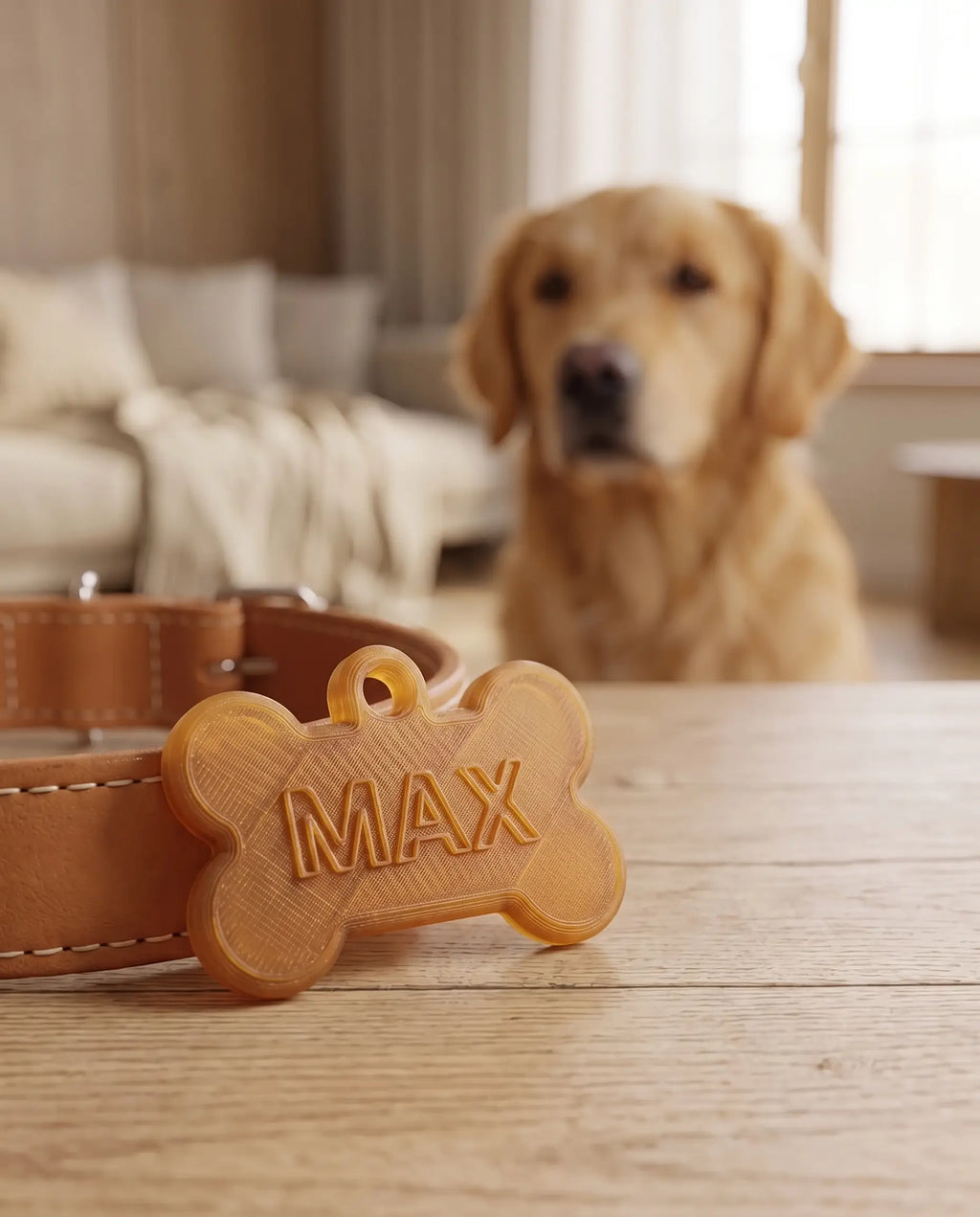 Placa de Identificación para Perro Personalizada con Nombre
