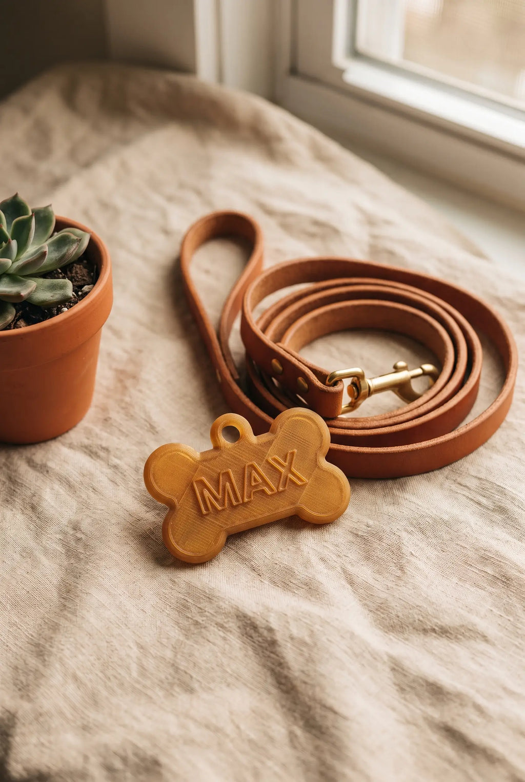 Placa de Identificación para Perro Personalizada con Nombre