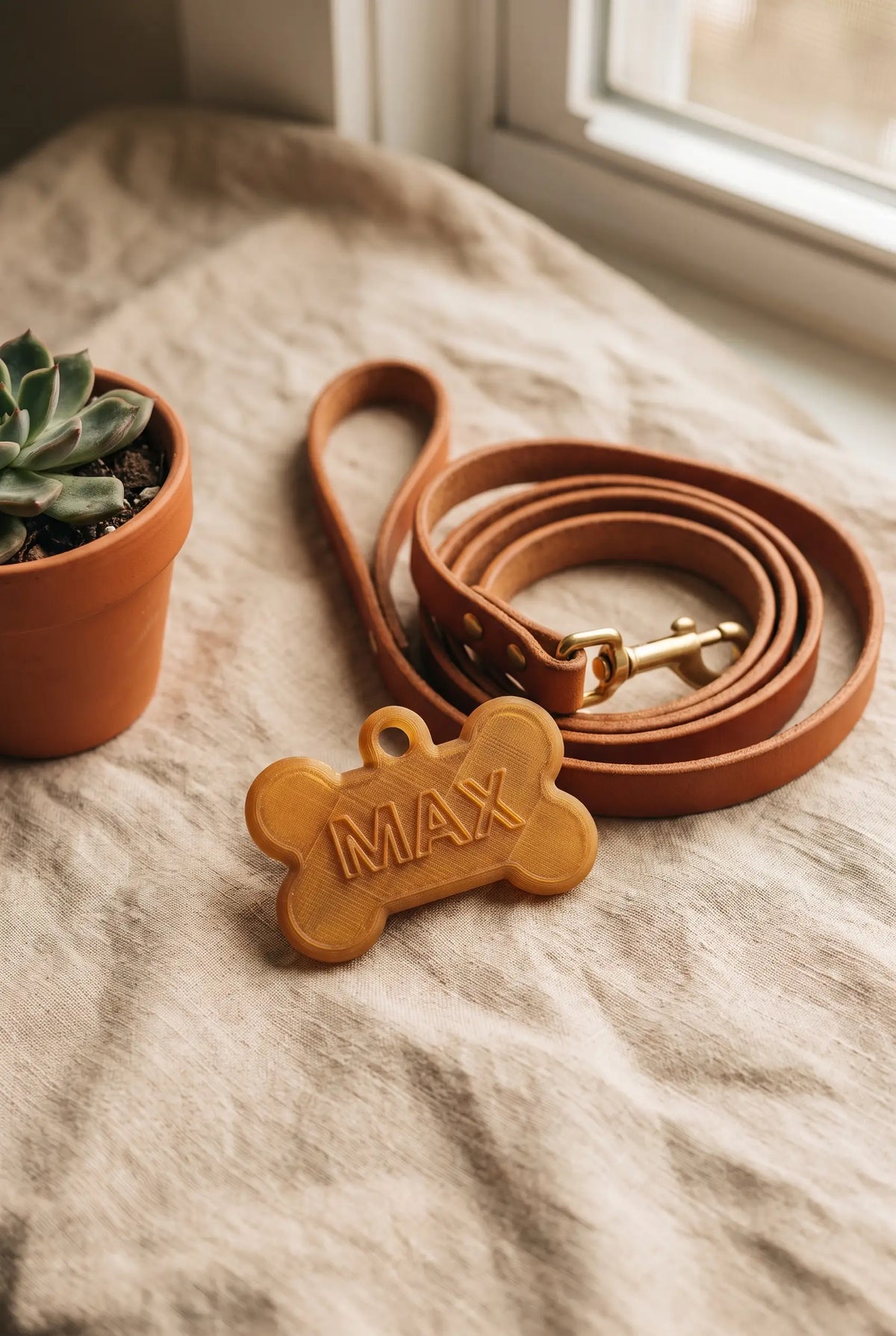 Placa de Identificación para Perro Personalizada con Nombre