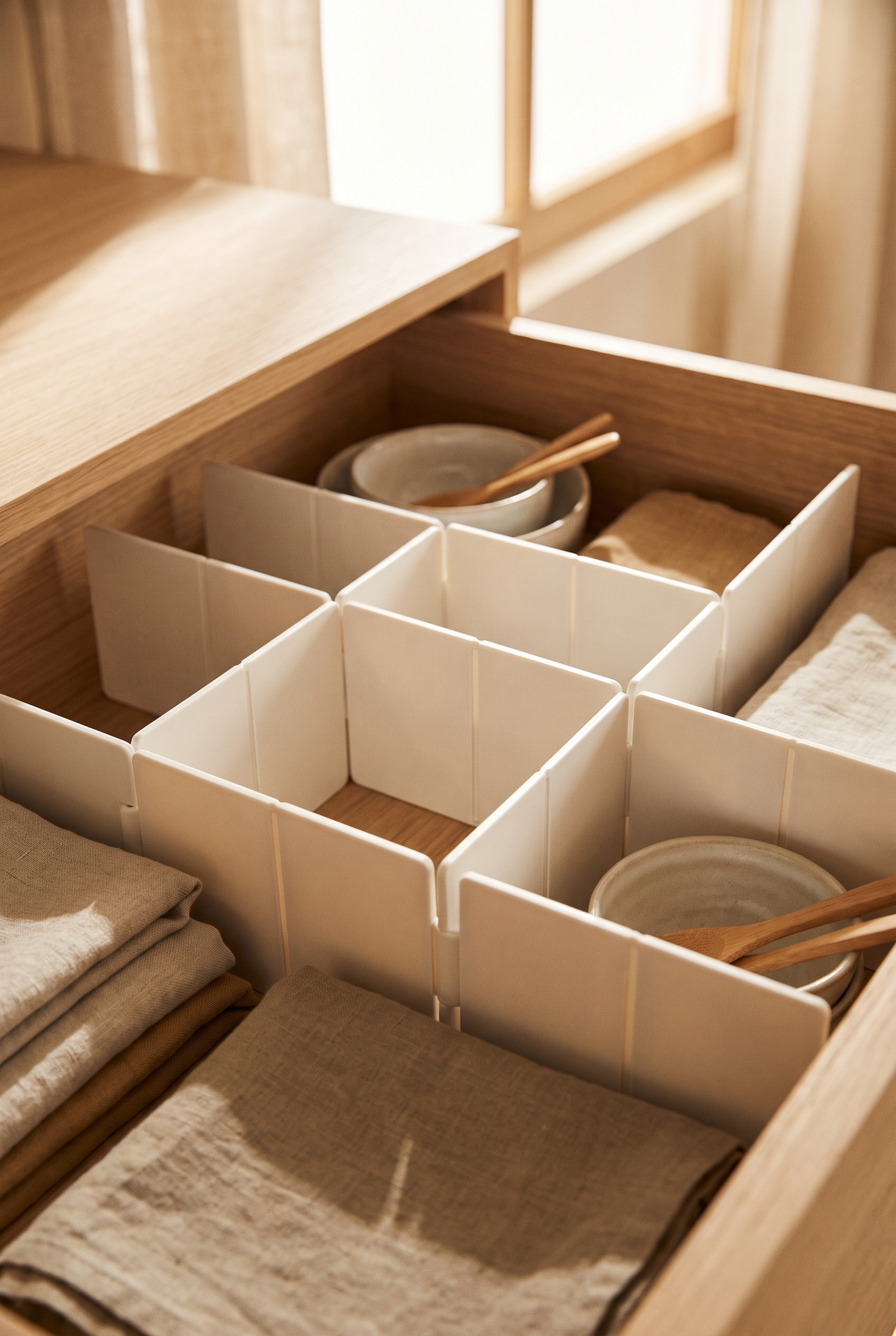 Separadores De Cajon Ajustables Organizador Hogar Set 4