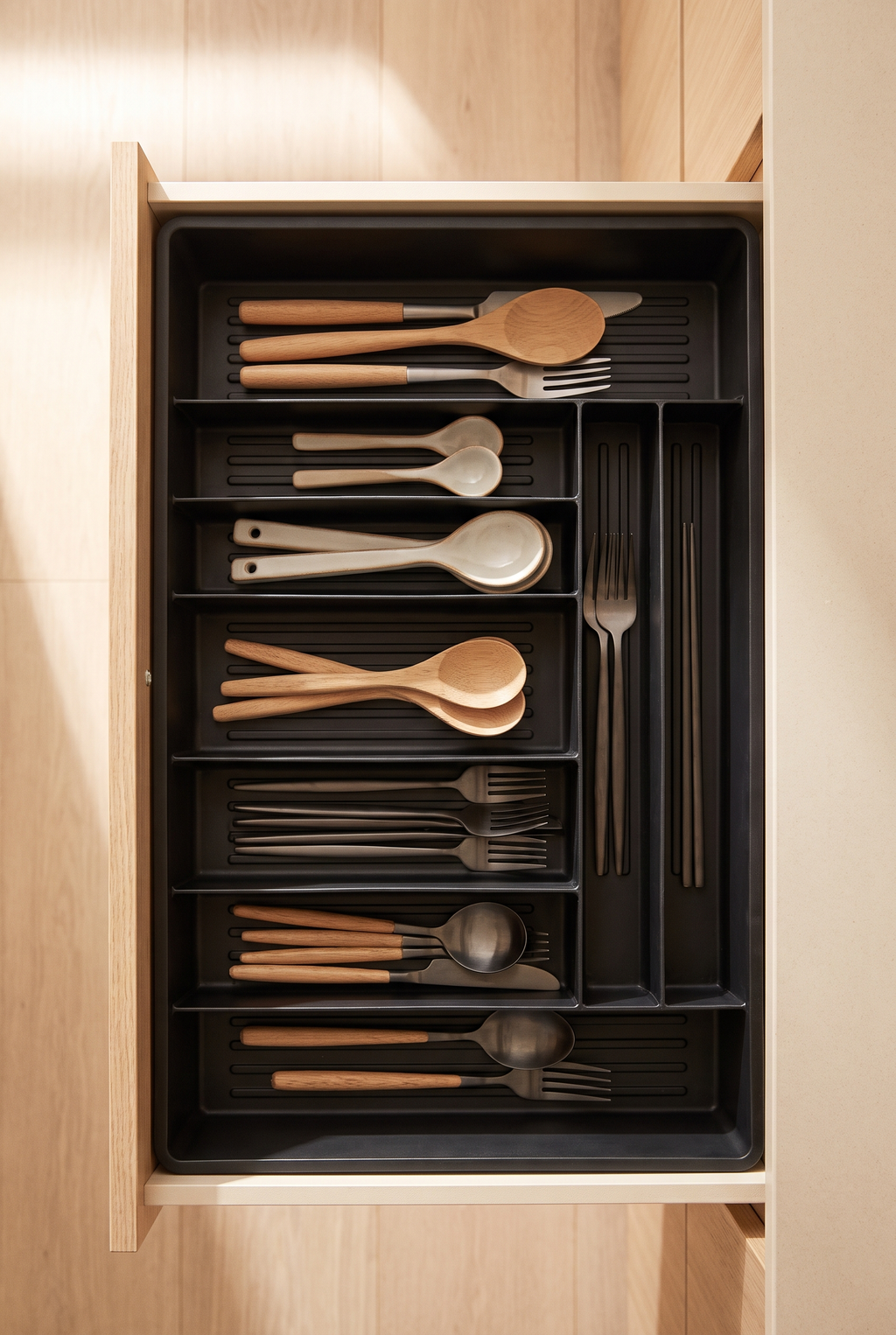 Organizador Cubiertos Expandible Cajon Cocina Ajustable