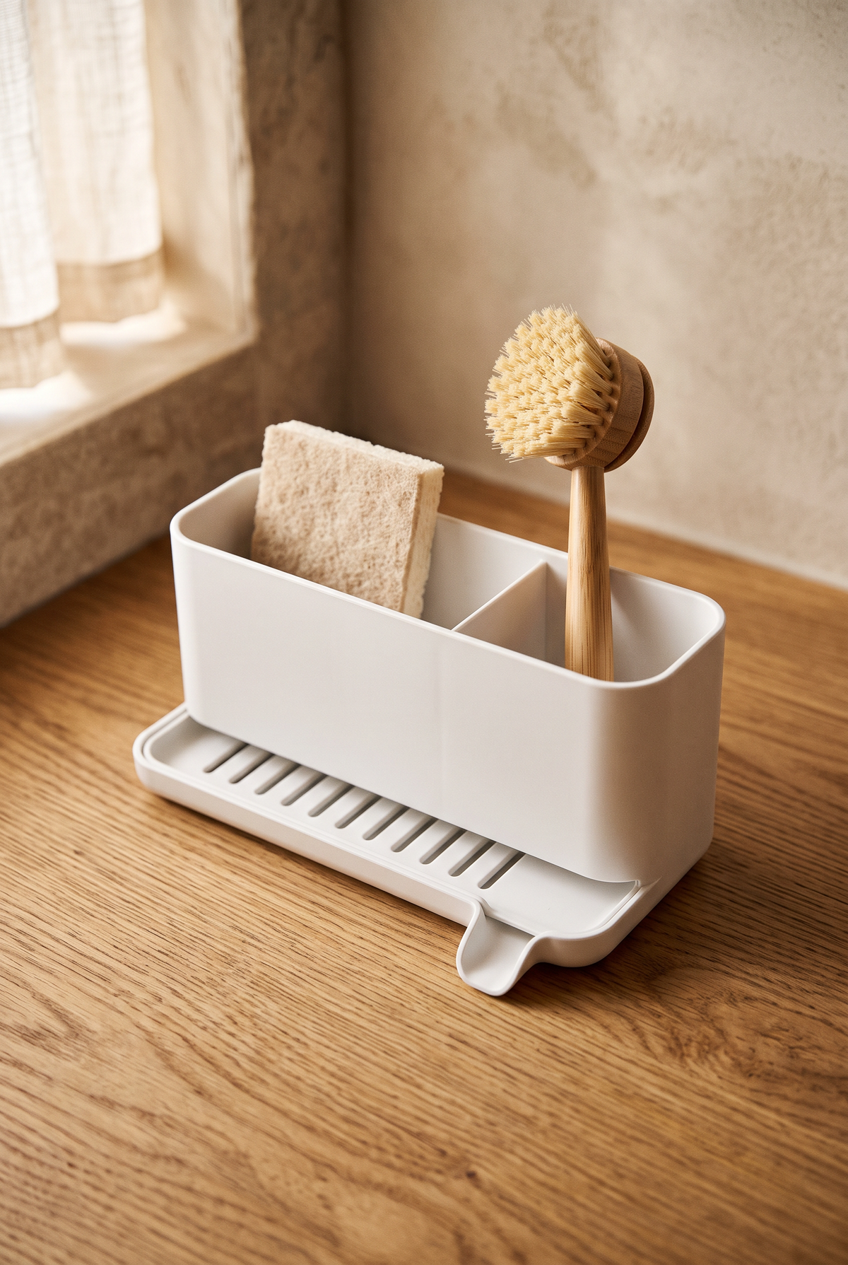 Porta Esponja Organizador Fregadero Cocina con Drenaje