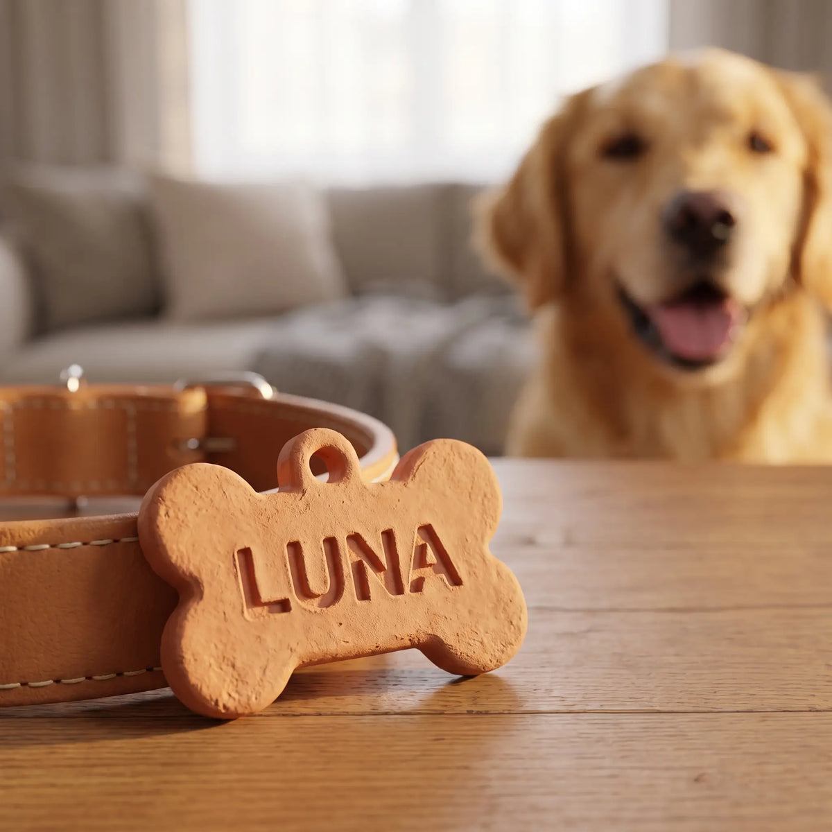 Placa de Identificación para Perro Personalizada con Nombre
